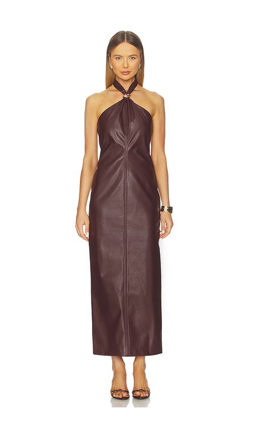 & Reckless Rhea Dress in Burgundy. - S also in L