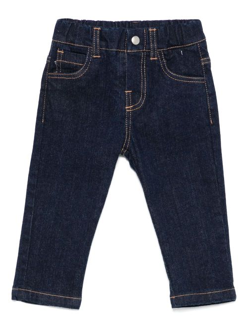 Contrast-stitching jeans - Blue