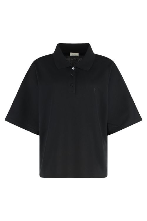 Women's Cotton-Piqué Blend Polo Shirt