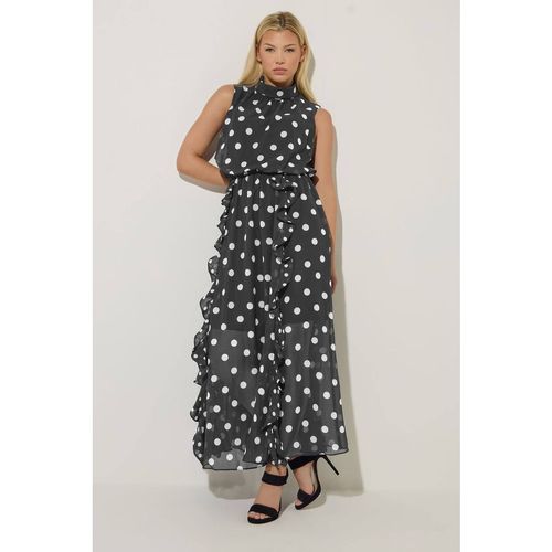 Star by Julien Macdonald Women's Polka Dot Maxi Dress in Black