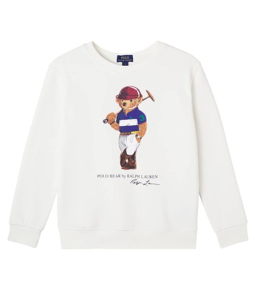 Polo Bear cotton jersey sweatshirt
