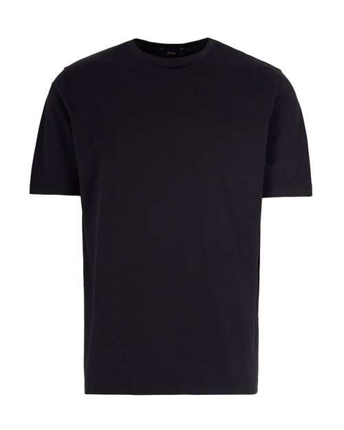 Stretch Cotton Jersey T-Shirt — Black