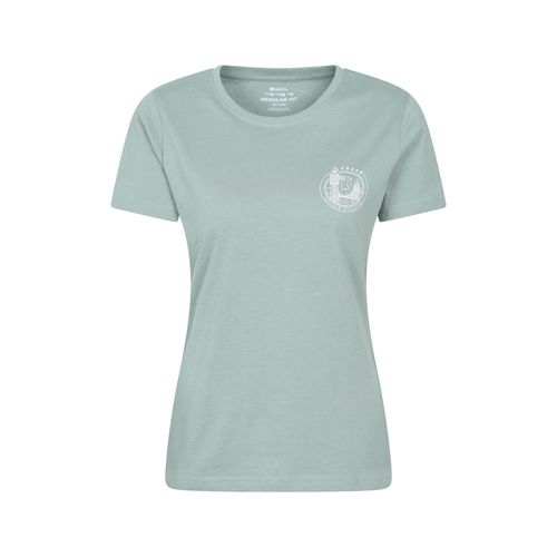 Mountain Warehouse Womens London Short-Sleeved T-Shirt - Pale Green - - Pale Green - 100% Organic Cotton