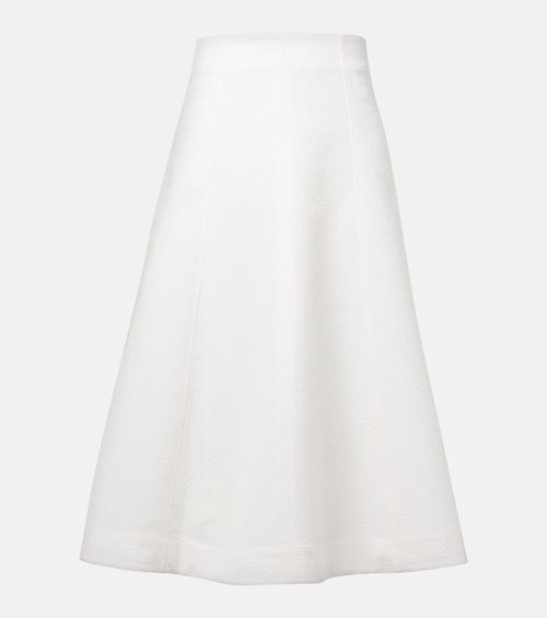 Fellini floral jacquard midi skirt