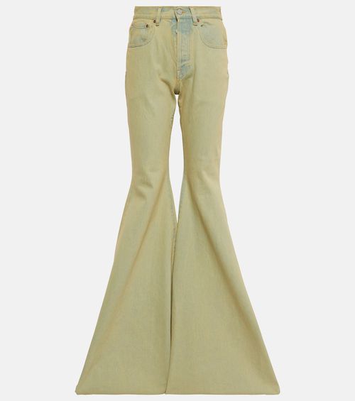 High-rise flared jeans