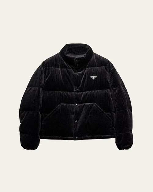 Men's Corduroy Puffer Jacket