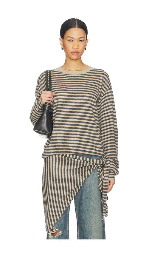 LIONESS Olsen Knit in Tan,Dark Grey. - S also in XS, M