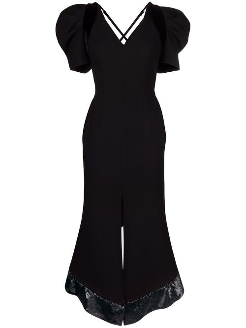 Rovena open-back midi dress - Black