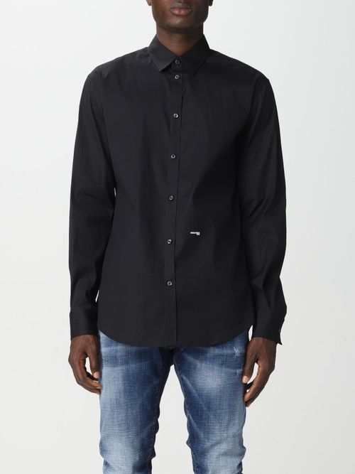 Shirt in cotton poplin