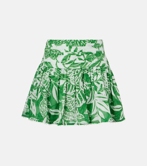 Colleen floral cotton miniskirt