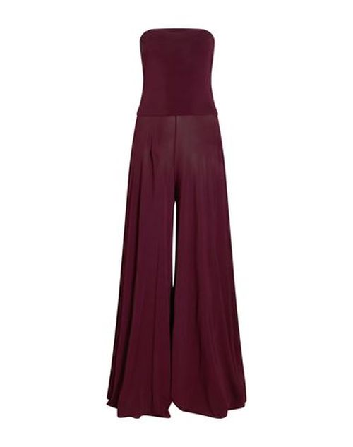 Alaïa Woman Jumpsuit Burgundy Size 6 Viscose, Elastane