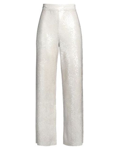 Aviù Woman Pants Ivory Size 10 Polyester