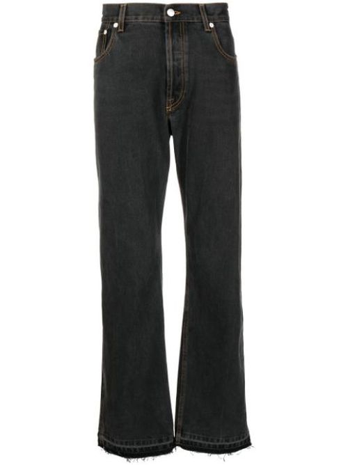 Straight-cut leg jeans