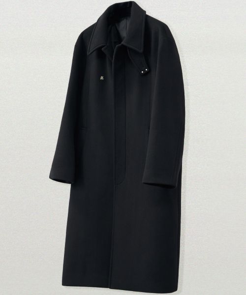 Refined Wool Balmacaan Coat