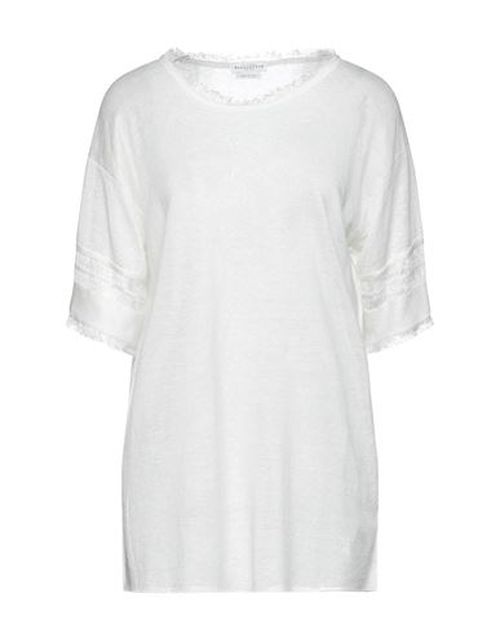 Woman Sweater Ivory Size 4 Linen, Viscose
