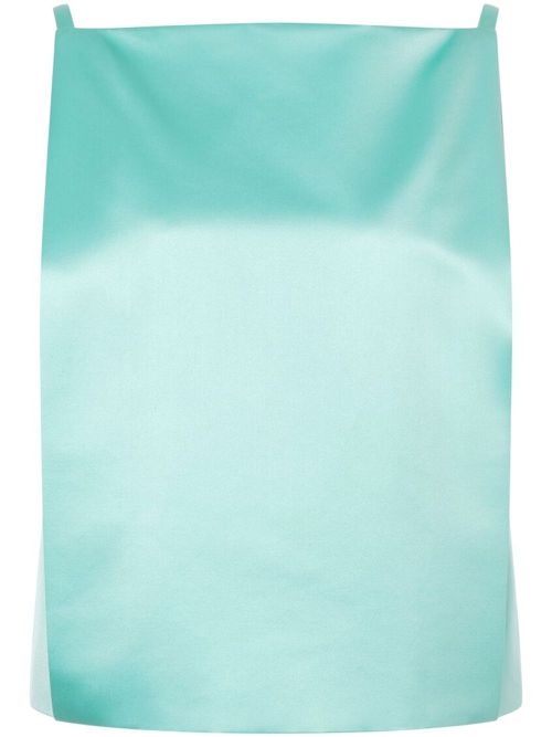 Layered satin top - Blue