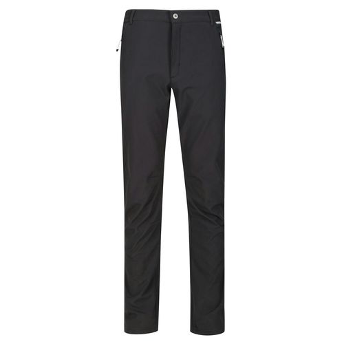 Regatta Great Outdoors Mens Adventure Tech Geo II Wind Resistant Short Leg Softshell Trousers - Ash - Ash - - 94% Polyester/6% Elastane