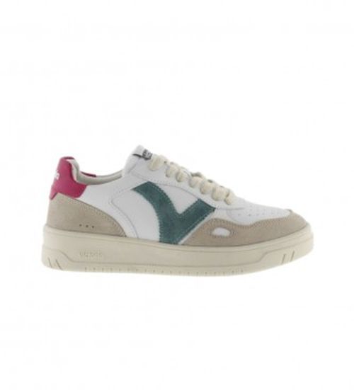 Victoria for woman. 1257101 Multicoloured Seul leather trainers (36), Flat, 3 to 5 cm, Laces, Casual, Multicolor