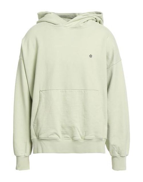 Man Sweatshirt Light green Size L Cotton