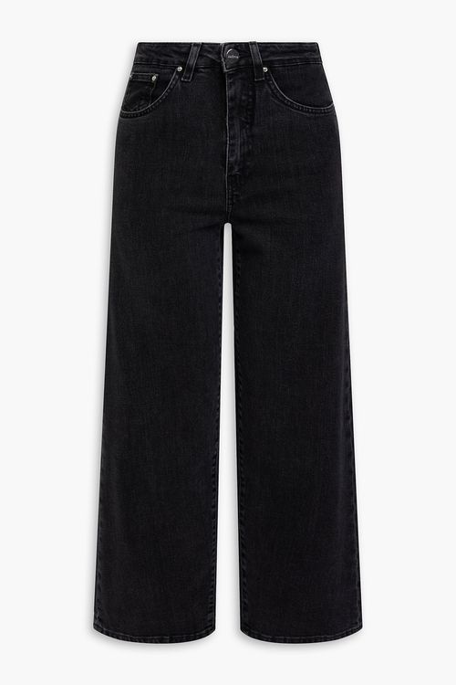 High-rise straight-leg jeans - Black - 32W-32L