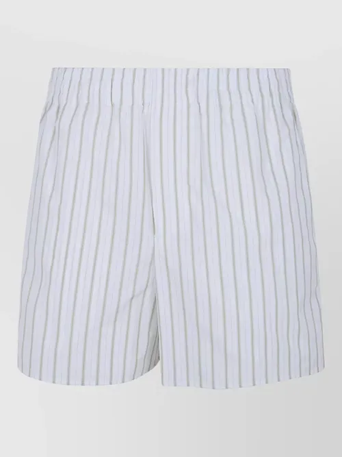 Ami Paris - elastic shorts striped pattern side and back pocket