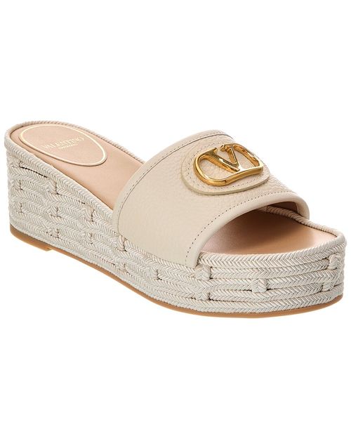 Vlogo 60 Grainy Leather Platform Sandal