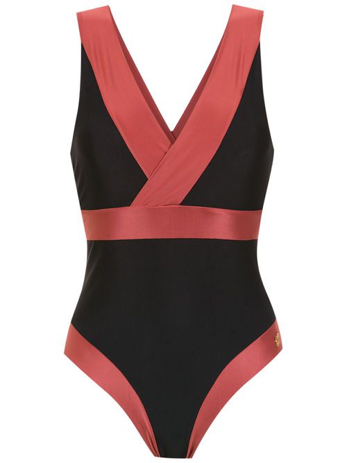 Panelled swimsuit - Black