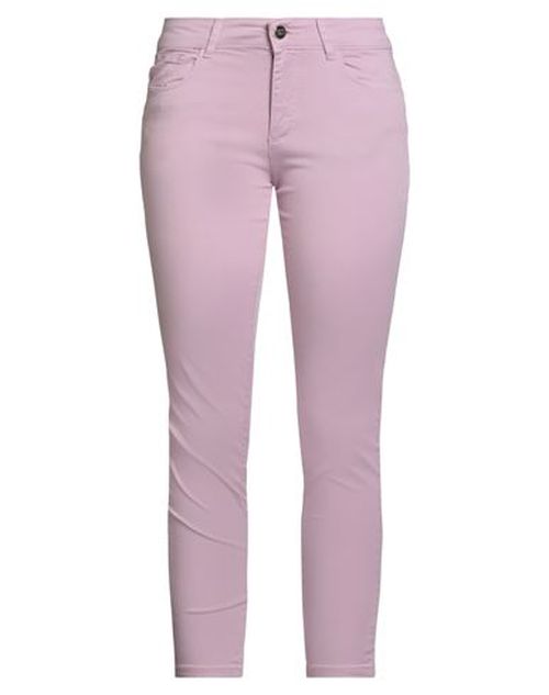 Woman Pants Antique rose Size 28 Cotton, Elastane