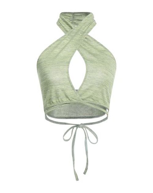 Woman Top Lime green Size M Polyester, Viscose, Elastane