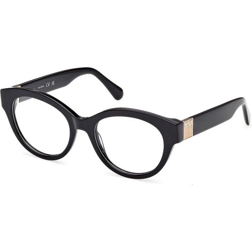 MAX&Co Mujer MAX&Co MO5192 001 Monturas ópticas Acetato Negro Redonda Norma