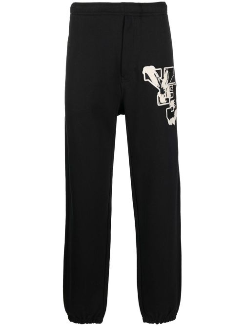 Logo-print track pant - Black