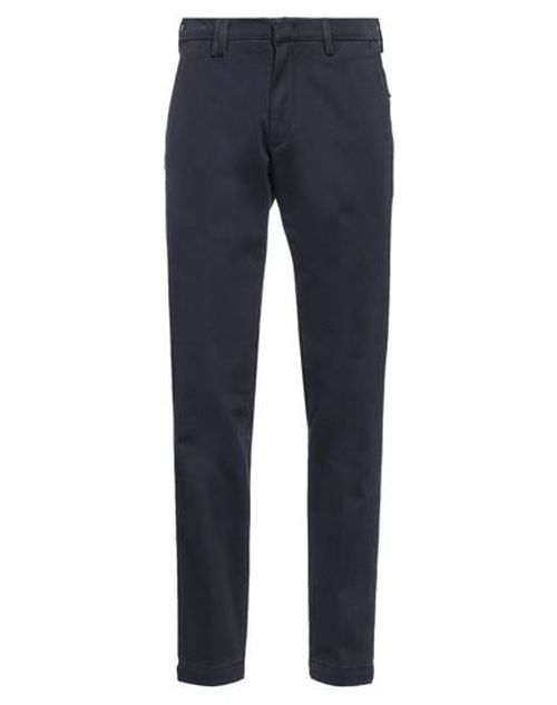 Man Pants Navy Size 30 Cotton, Elastane