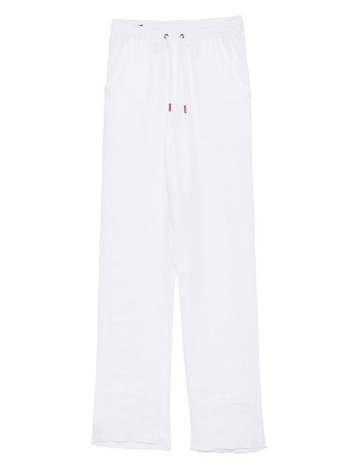 Kiton linen chinos - White