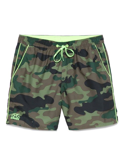 Sundek camouflage-print swim shorts - Green