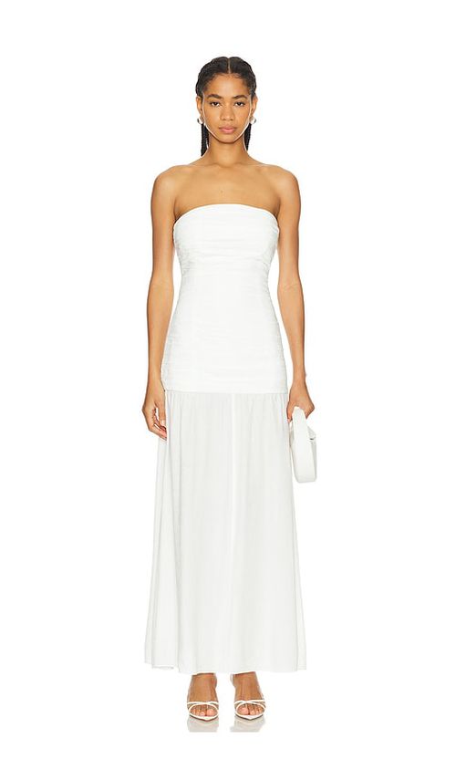 SER.O.YA MAXIKLEID GARDENIA in White. Größe XXS. Also in L