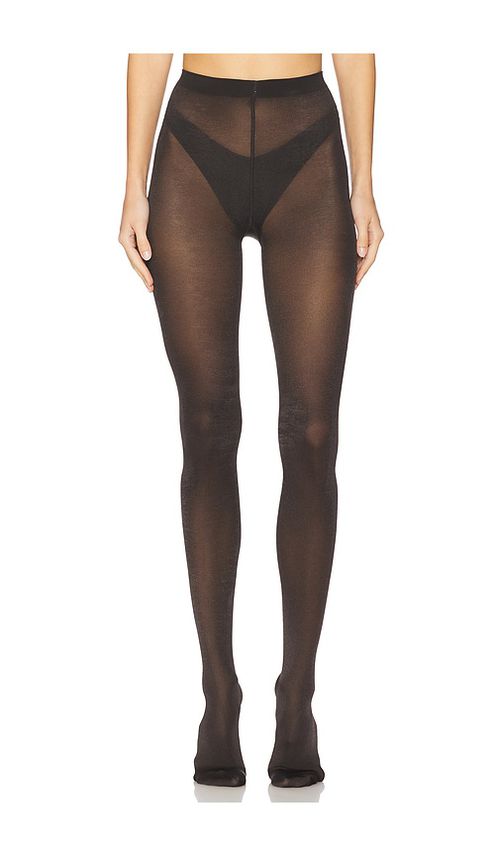 Wolford Satin Opaque 50 Tights in Charcoal. S. Also in