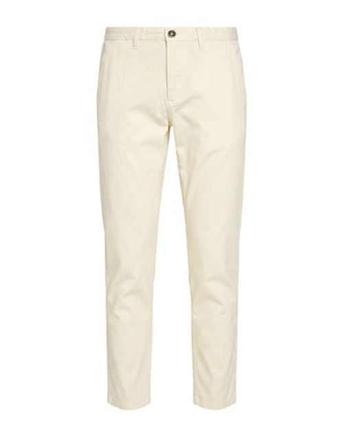 Man Pants Ivory Size 32 Cotton, Elastane