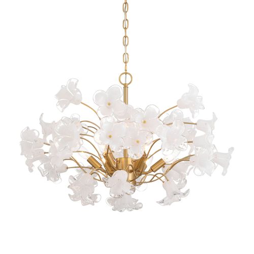 Legacy Brass Chandelier from the Bloome Collection
