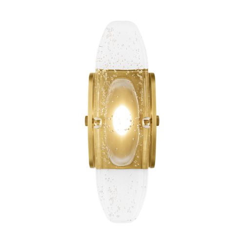 Wythe 1-Light 14.80"H LED Wall Sconce in Plated Bra