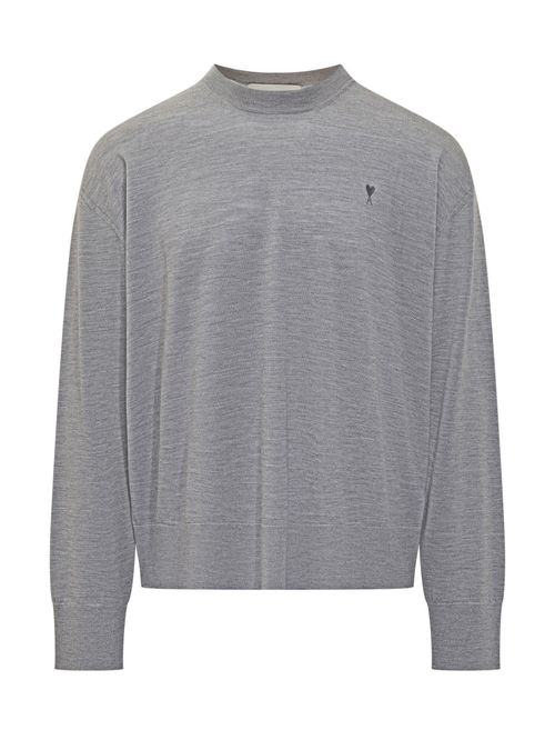 Grey Crew Neck Sweaters