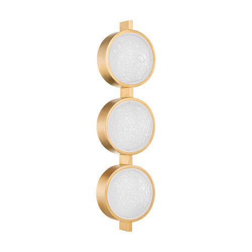 Vintage Brass LED Wall Sconce from the Ansonia Collection