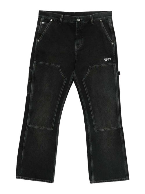 `Gothic Ow` Flare Carpenter Jeans