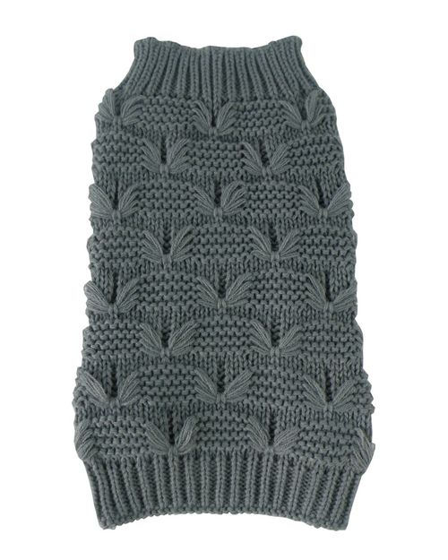 Butterfly Stitched Heavy Cable Knitted Dog Sweater