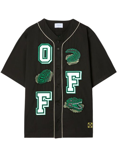 Croco baseball shirt - Black