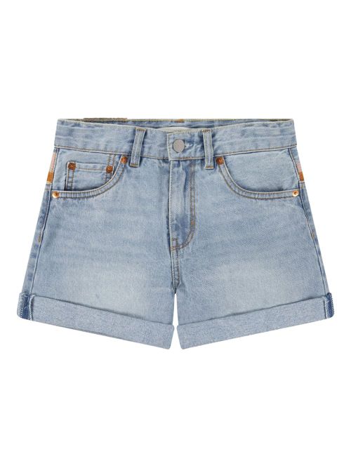 Levi's Kids embroidered denim shorts - Blue