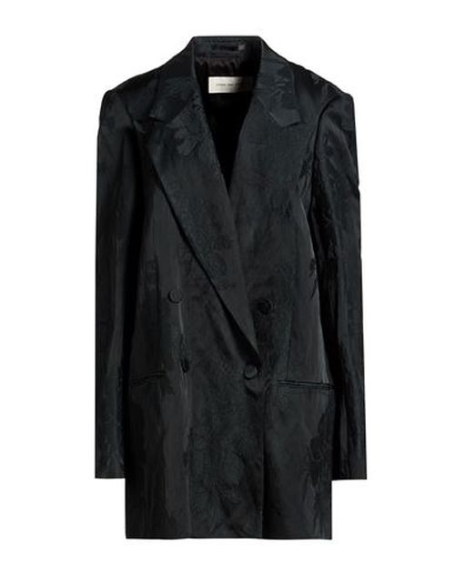 Woman Blazer Dark green Size S Cotton, Viscose, Metallic fiber