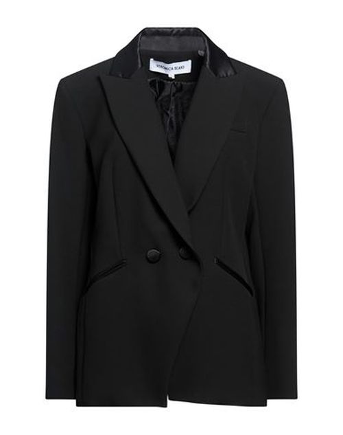 Woman Blazer Black Size 2 Polyester, Viscose, Cotton, Elastane