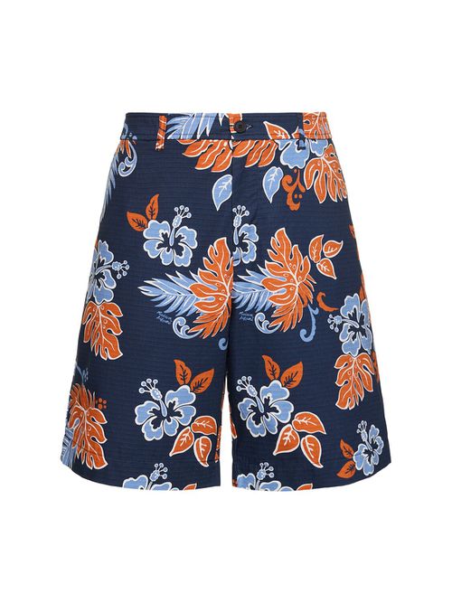 Board Printed Cotton Shorts