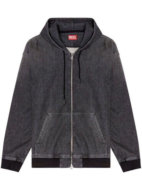 Giri Track zipped hoodie - Black