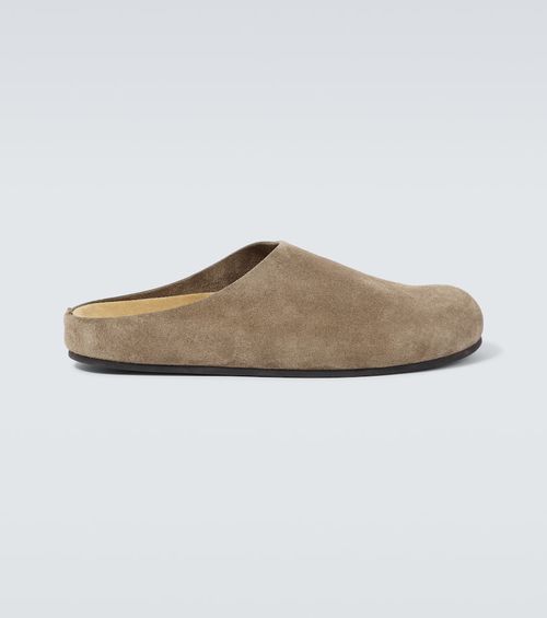 The Row Hugo suede clogs